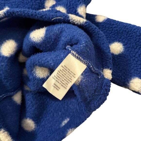 Harper Canyon Blue Polka Dot Sherpa Hoodie Pullover Jacket Size 4 - Picture 5 of 5